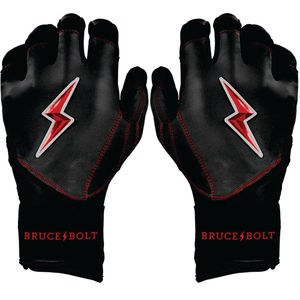 ถุงมือตีเบสบอลรุ่น Replica Bruce Bolt Premium Pro Black Series แบบข้อมือยาว สีชมพูและสีเขียวอมฟ้า ทำจากหนัง Cabretta 100% หนา 0.9 มม. - Product Image 1