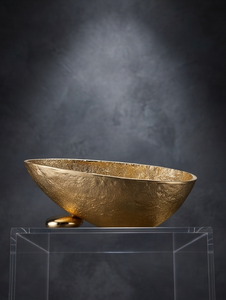 Ensemble d'articles de table contemporains minimalistes en or texturé, sculptés, pour cuisine et salle à manger - Product Image 3