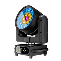SHEHDS Luces DJ con Zoom Impermeables IP66, 19x20W RGBWAUV, Cabezal Móvil de Haz para Escenario, KTV, Fiesta, Bar, Concierto