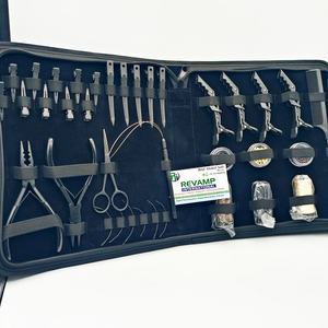 Kit de Herramientas Premium para Extensiones de Cabello, Alicates Profesionales de Acero Inoxidable, Aguja de Hilo, Microperlas para Cabello Nano, OEM Personalizado - Product Image 1