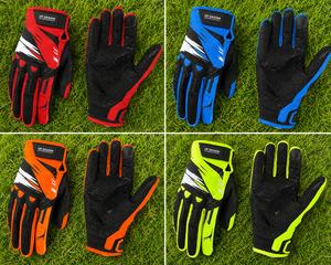 Gants de motocross premium orange pour la moto, la course, la protection des doigts, équipement sportif antidérapant et respirant - Product Image 6