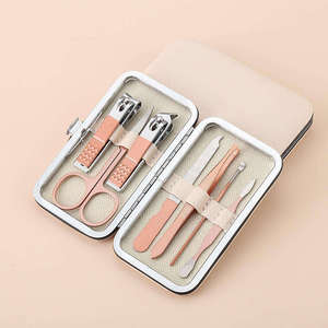 Rose Gold Professional <b>Nail</b> Clippers Sets Carbon Steel <b>Nail</b> Cutter Set Travel Manicure Kit BY ANAAIF ENTERPRISES - Product Image 2