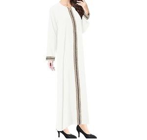 Nuevo Vestido Musulmán para Ramadán, Abaya Árabe al por Mayor, Vestido de Chifón para Mujer, Ropa de Boda, Dubái, Pakistán, Personalizable, Largo hasta el Suelo, Manga Larga - Product Image 2