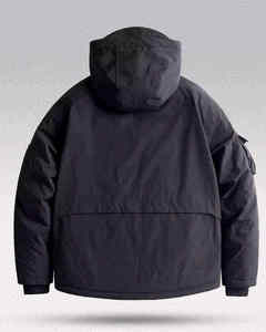 Veste tactique imperméable pour homme, coupe-vent avec design cargo multi-poches pour le streetwear urbain en plein air - Product Image 3