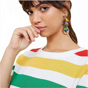 Camisetas y Tops Cortos de Verano para Mujer, Diseño Moderno, Corte Ajustado, Transpirables, de Algodón/Poliéster, Personalizables en Todos los Colores y Tallas - Product Image 3