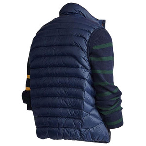 Gilet matelassé décontracté en toile pour homme, couleur unie, respirant, épais, avec fermeture éclair, prix de gros - Product Image 5