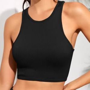 เสื้อชั้นในสตรีแบบแห้งเร็วเสื้อแขนกุดสำหรับเล่นฟิตเนสเล่นโยคะดีไซน์ใหม่ล่าสุด - Product Image 1