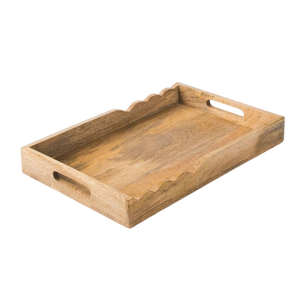 Plateau en bois rond élégant avec poignée en métal pour la décoration, pour la décoration de mariage, pour la décoration festive, pour les cadeaux, pour la vaisselle de table - Product Image 6