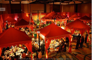 Outdoor Event <b>Tent</b> Marquee Double Layer Cotton Fabric Windproof UV Resistant Fire Retardant (DIN4102) Three-Season MSI <b>Frame</b> - Product Image 5