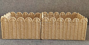 Paniers de rangement festonnés nouveau design OEM corde de papier tissé à la main variété de couleurs jouets organisateur jonc de mer vêtements paniers Vietnam - Product Image 4