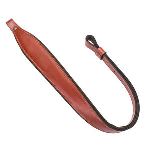 Cinghia da Caccia in Pelle Bovina Conciata al Vegetale di Alta Qualità con Imbottitura in Schiuma e Fondo in Camoscio Marrone - Prodotto Più Venduto per Cacciatori - Product Image 1