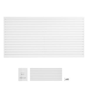 Pannelli in PVC per Pareti di Garage 8 x 4 Piedi, Bianchi, Facili da Installare, Regolabili, Confezione da 4 - Product Image 1