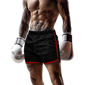 Pantalones cortos de nailon con logo personalizado para hombre, transpirables, de secado rápido, para deporte y correr, al por mayor. - Product Image 3