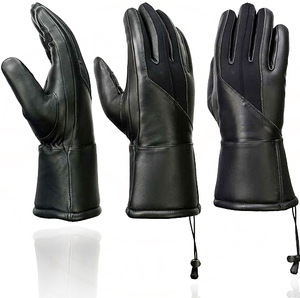 ถุงมือหนังน้ำหนักเบาสีดำสำหรับผู้หญิงแซมโรซ สปอร์ตส์ - Product Image 4
