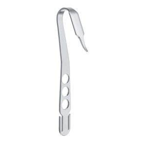 Retractor de Rodilla Hohmann Tipo Palanca Curvo 180° °   Elevador óseo ortopédico de punta roma larga de 10.12” y 4 mm, instrumento quirúrgico de acero inoxidable - Product Image 2