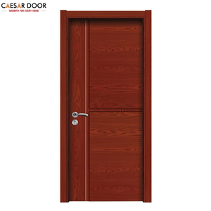 Porte en bois composite WPC de luxe personnalisable avec surface finie, design moderne, imperméable, résistant à l'usure pour la décoration de la maison - Product Image 1