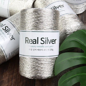 Fil métallique argenté véritable : Fil métallique enduit d'argent pur à 99,9 %, 1 mm, 250 g, 750 m |   Fabriqué en Corée - Product Image 2