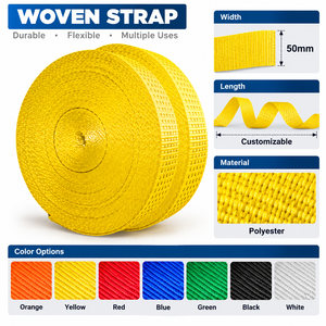 Sangle en polyester/nylon de 1,6 à 3 mm d'épaisseur, haute ténacité, écologique, avec logo personnalisé, couleur unie, multi-usages, pour ceintures, cordes de sécurité, sacs - Product Image 4