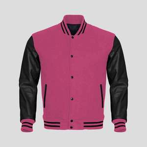 Vestes pour hommes respirantes avec fermeture éclair, vente en gros, haute qualité, décontractées, style baseball, personnalisées, type Letterman - Product Image 6