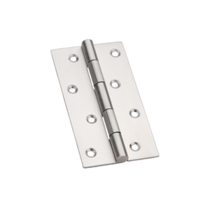 Charnière de porte en acier inoxydable poli, robuste, à 8 trous, plate, durable, résistante à la rouille, pour portes, armoires et portails - Product Image 1