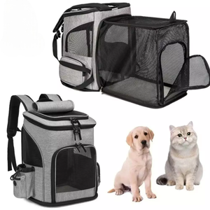 Pet <b>Backpack</b> Carrier Mesh Zipper Closure Breathable For <b>Cats</b> - Product Image 5