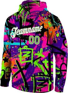 Sudadera con Capucha de Béisbol Sublimada Personalizada, Uniforme de Equipo, Logotipo, Nombre y Número Personalizados, Bajo MOQ, Fabricante OEM/ODM - Product Image 6