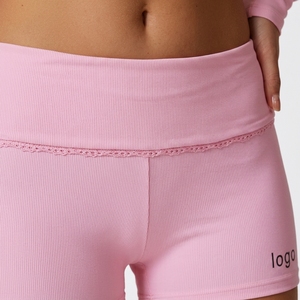 Pantalones cortos de Yoga para mujer, pantalones cortos de entrenamiento elásticos y transpirables de tacto suave para gimnasio, Fitness, Yoga, Pilates, entrenamiento y actividades diarias - Product Image 6