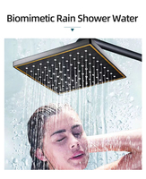 Ensemble de douche de bain froid chaud mural Piano système de douche en cuivre ensemble de robinet robinet motif de jet de pluie robinets de salle de bain