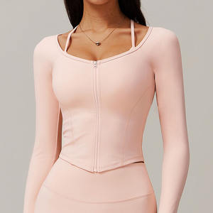 Breathable Nylon <b>Tights</b> Yoga Top Halter Elastic Waist Womens Yoga Set Activewear Slim Gym Sportswear Plaid <b>Pattern</b> Front Logo - Product Image 2