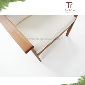 Monaco Sofa 3 seater <b>bench</b> Eco-friendly Outdoor Furniture Garden Acacia Wood Sofa <b>Set</b> Cushions Foldable for Hotels Villas - Product Image 4