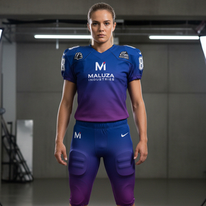 ชุดยูนิฟอร์มอเมริกันฟุตบอลพรีเมียม พิมพ์ลายแบบซับลิเมชั่น ผ้าระบายเหงื่อ สำหรับผู้ชายและเยาวชน ชุดกีฬาสำหรับทีม - Product Image 6