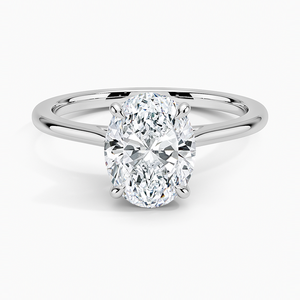 BOJ <b>Ring</b> 082 Oval Cut 925 <b>Silver</b> Floral Prong Stone <b>Solitaire</b> Diamond <b>Ring</b> 2ct D Color VVS1 Moissanite GRA Certified Sale - Product Image 1