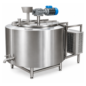 Tanque de Enfriamiento de Leche Automático de 220V con Control PLC y Motor para Fábrica de Procesamiento de Lácteos y Línea de Procesamiento - Product Image 3