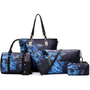 ชุดกระเป๋าถือผ้าแคนวาสสำหรับผู้หญิงทันสมัยพร้อมกระเป๋าสายหนัง PU สะพายไหล่กระเป๋าเครื่องสำอาง - Product Image 3