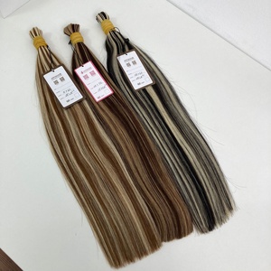 Extensions de cheveux humains Remy double trame, couleur piano, lisses, 18 pouces, vente en gros, origine Vietnam - Product Image 4