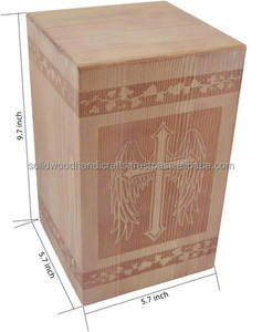 Urne funéraire en bois artisanale, très demandée, pour cendres d'adultes, urnes funéraires pour enterrement. - Product Image 2