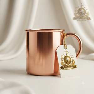 Taza Moscow Mule de Cobre Puro, Acabado Pulido Suave, Hecha a Mano, Vajilla de Metal Sólido, Venta al por Mayor, Taza para Cerveza, Cócteles y Agua - Product Image 2