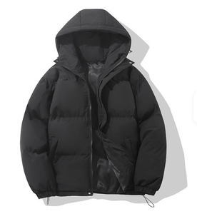 Chaqueta de Invierno para Hombre, Estilo Nuevo, Color Sólido, con Capucha, Relleno de Algodón, Impermeable, con Bloques de Color, Cálida, para Exteriores, Personalizable OEM - Product Image 2
