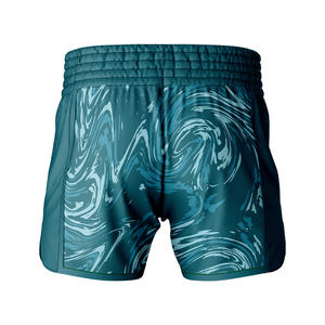 Pantalones Cortos de Boxeo y Muay Thai Unisex, Personalizados, de Cintura Alta, Ligeros, Transpirables, 100% Poliéster, con Diseño Serigrafiado - Product Image 2