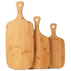 Planche à découper rectangulaire en bois de couleur naturelle planche à découper fromage et pain pour dessus de table et cuisine - Product Image 1