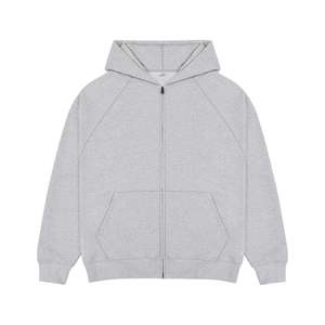 Mens Oversized Street Style <b>Hoodie</b> Custom Logo Printed Embroidered <b>Polyester</b> Cotton For Autumn Season Raglan Sleeve Black Full Z - Product Image 3