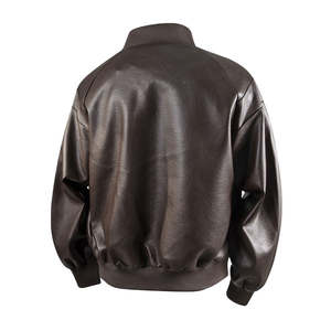 Veste en cuir, mode d'hiver, veste en cuir véritable, qualité supérieure, coupe-vent, veste décontractée streetwear pour hommes - Product Image 4