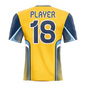 Camiseta de fútbol sublimable, uniforme de fútbol personalizado, transpirable, ligero, de secado rápido, uniforme de equipo, OEM, ropa deportiva al por mayor, camiseta de fútbol - Product Image 3