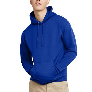 Sweat à capuche pour homme en coton épais, uni, de haute qualité, personnalisable avec impression graphique, pull-over de luxe surdimensionné - Product Image 1