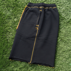 Heavyweight Fleece Raw Edge <b>Shorts</b> <b>Men</b> Elastic Waist Drawstring Mid Length <b>Sweat</b> <b>Shorts</b> <b>Men's</b> 450gsm Fleece Jogger <b>Shorts</b> <b>Mens</b> - Product Image 3