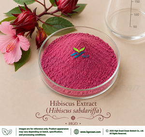 Hgo สารสกัดจากชบาจากโรงงานโดยตรง (Hibiscus sabdariffa l.) (เกรดอาหาร) อัตราส่วนสกัด4:1 5:1 10:1 20:1 100:1 200:1 - Product Image 1
