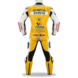 Traje de Carreras MotoCP Luca Marini Zonda de Cuero Vacuno/Canguro para Motociclismo/Traje de Piloto de Cuero/Nivel 2 CE Pro - Product Image 2