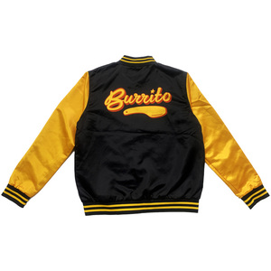 Top Trending Black Oversized Baseball Varsity Jacket for Men Winter Warm Reversible Windproof Fleece Lining Stand Collar Jacket - Product Image 4