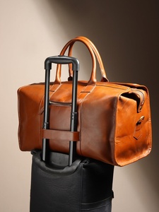 Wholesale Genuine Leather Travel Duffle <b>Bag</b> Duffel <b>Bag</b> Custom Duffle <b>Bags</b> for <b>Men</b> - Product Image 2