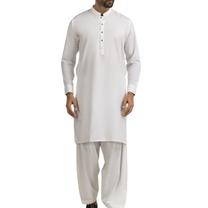 Costume traditionnel pakistanais pour homme, shalwar kameez vert sauge, kurta pyjama de créateur, tissu de haute qualité, vêtements ethniques. - Product Image 4